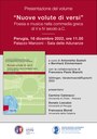 Präsentation des Buchs Nuove volute di versi, Perugia 16.12.2022, 11h